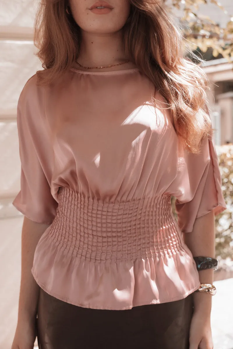Blusa Cherish Pintuck Rose - foto 1