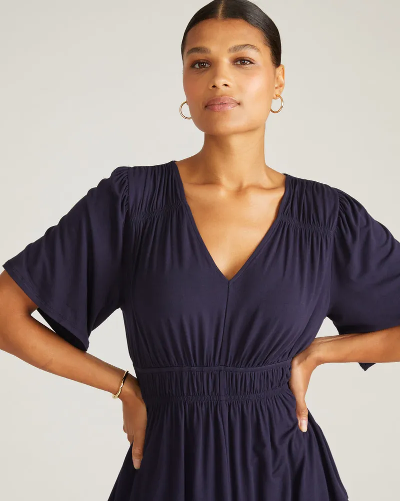 Blusa Flora Liquid Jersey Midnight - foto 1