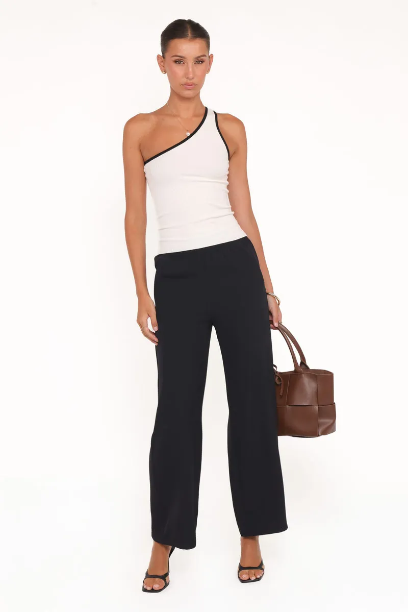 Calça Pantalona Clark Crepe Preto - foto 2