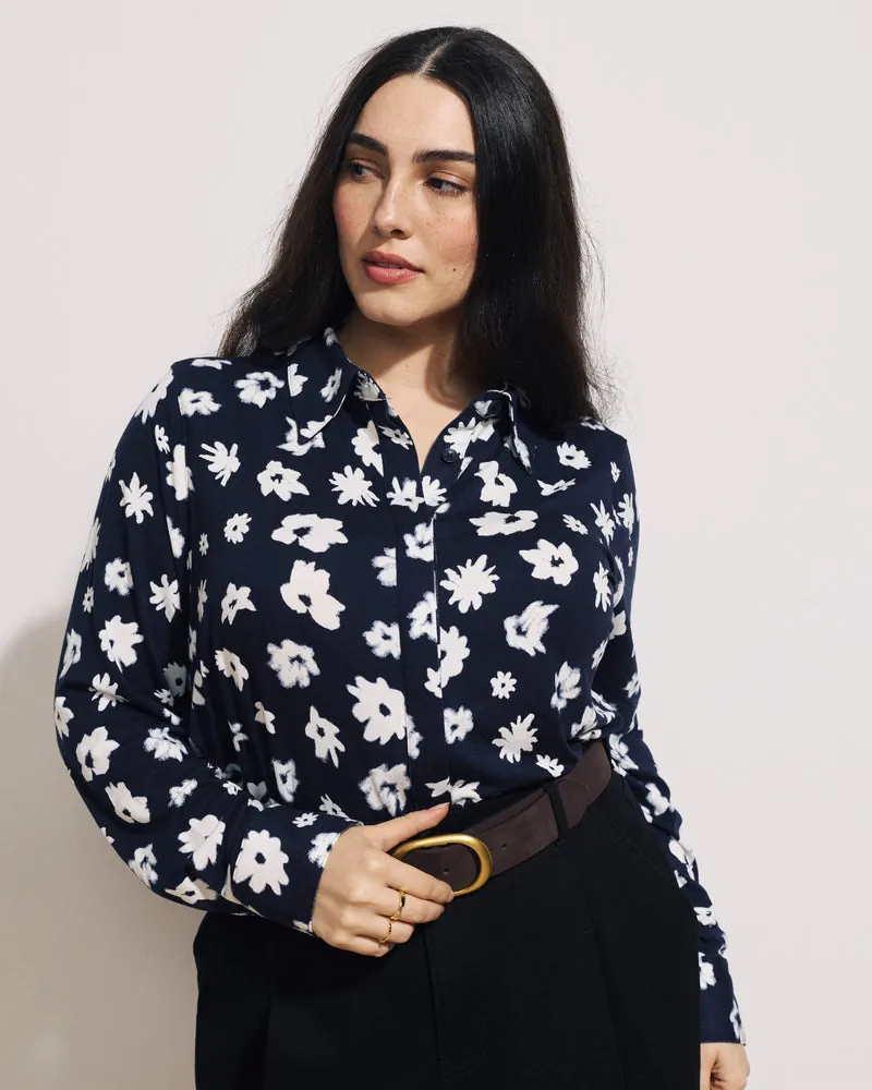 Camisa Elbe Liquid Jersey Classic Fit Mystic Blossom - foto 2