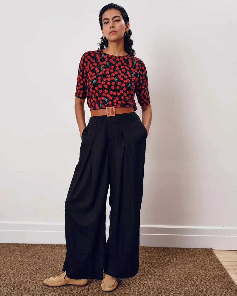 Camiseta Lily Liquid Jersey Crew Neck Stovepipe Very Cherry Estampado - foto 2