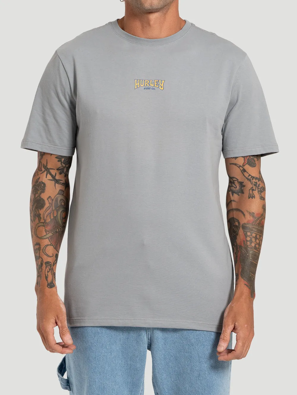 Camiseta Manga Curta Hurley Bells Cinza - foto 1