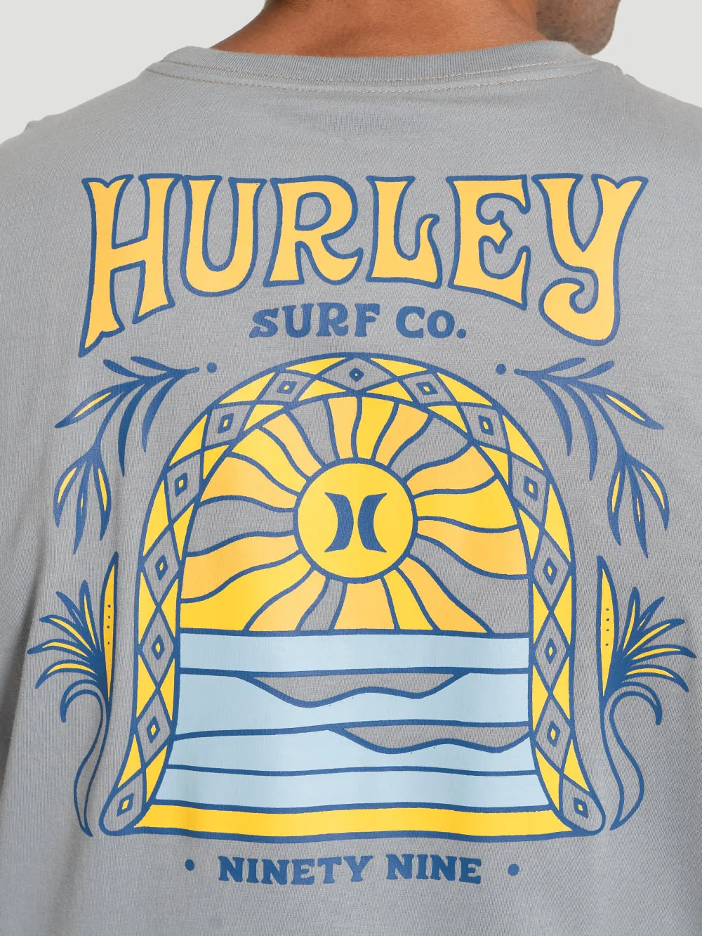 Camiseta Manga Curta Hurley Bells Cinza - foto 3