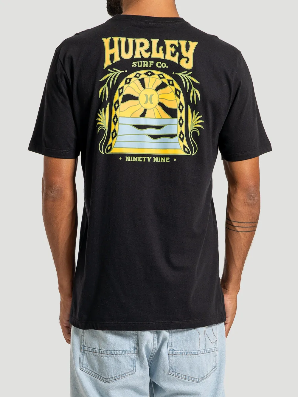 Camiseta Manga Curta Hurley Bells Preta - foto 2