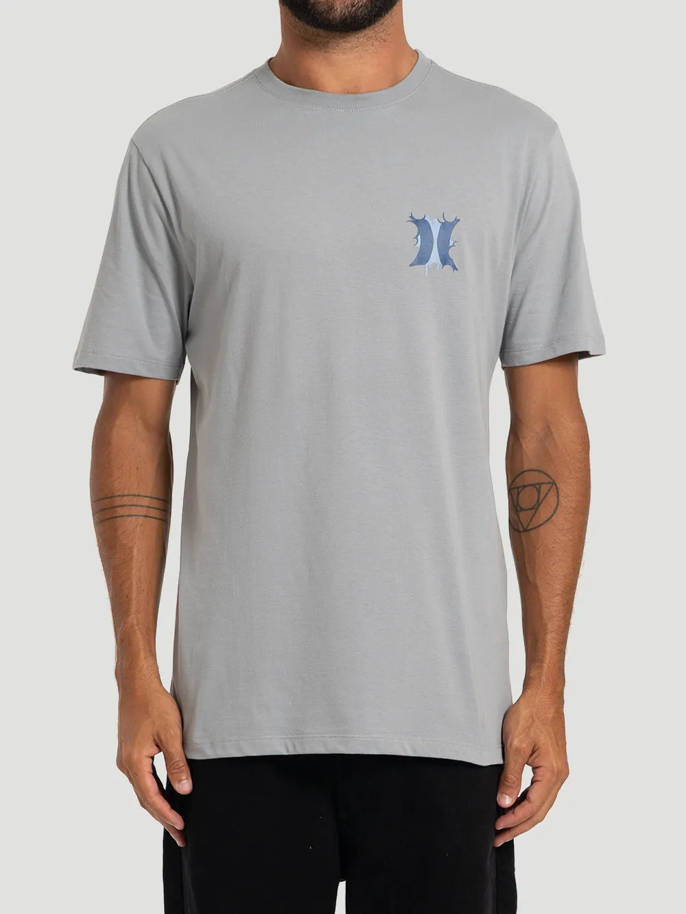 Camiseta Manga Curta Hurley Bombcloud Cinza - foto 1