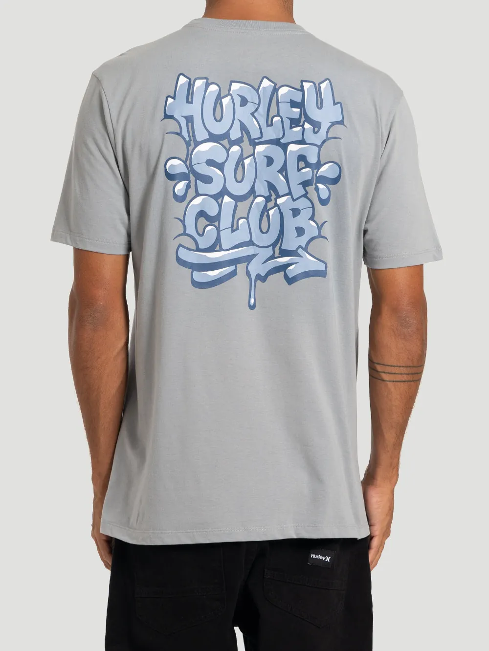 Camiseta Manga Curta Hurley Bombcloud Cinza - foto 2