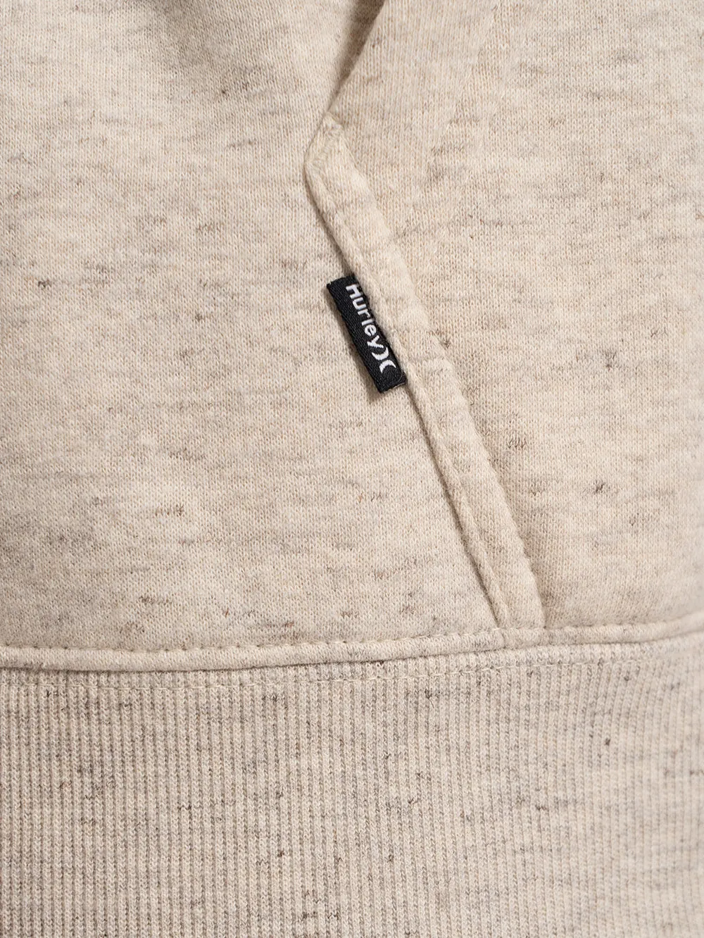 Moletom Canguru Hurley Natural Off White - foto 4