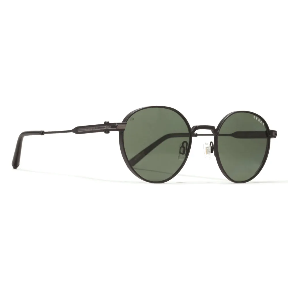Óculos de Sol Evoke Shelby 05 09Bp Matte Black Green Polarized - foto 1