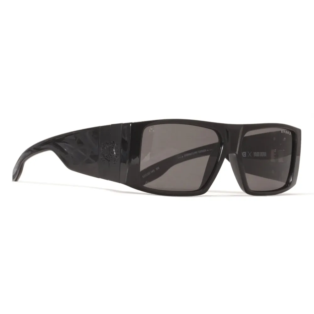 Óculos de Sol Evoke X Yago Dora Bomber YD01X Black Shine Black HD Filter - foto 1