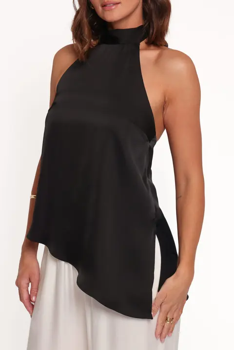 Blusa Merlin Halterneck Preto