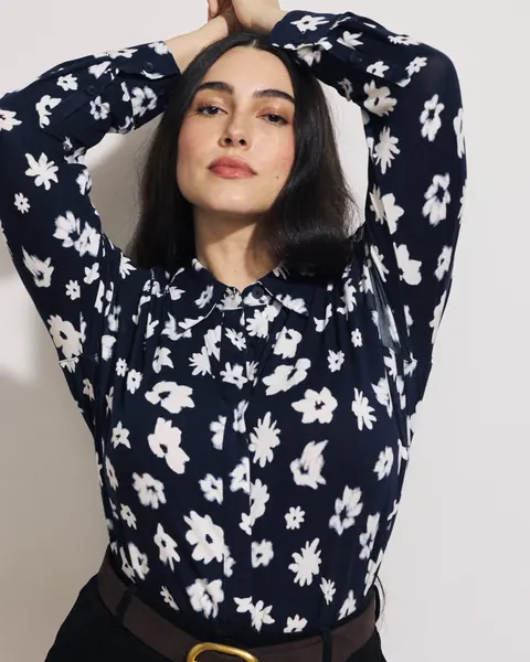 Camisa Elbe Liquid Jersey Classic Fit Mystic Blossom