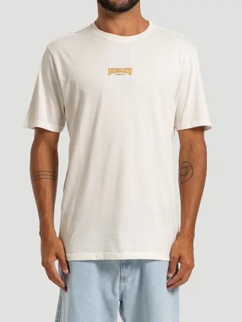 Camiseta Manga Curta Hurley Bells Off White