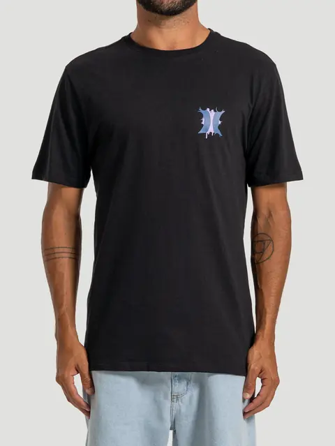 Camiseta Manga Curta Hurley Bombcloud Preta