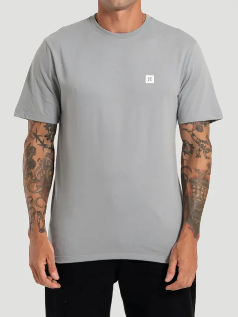 Camiseta Manga Curta Hurley Mini Icon Cinza