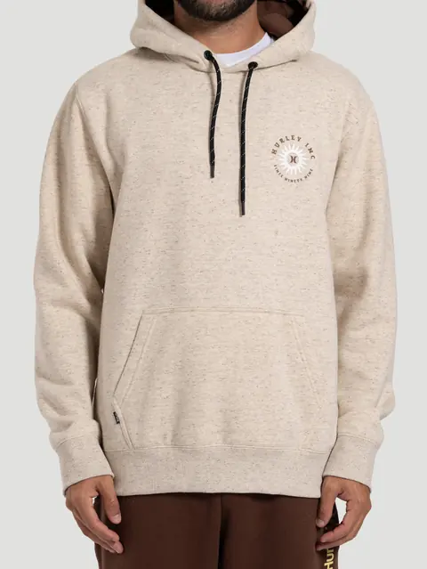 Moletom Canguru Hurley Natural Off White
