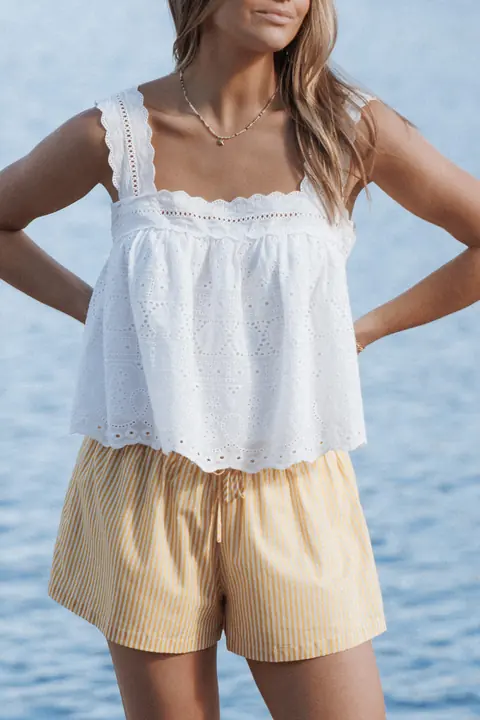Short Mattina Mango Listrado