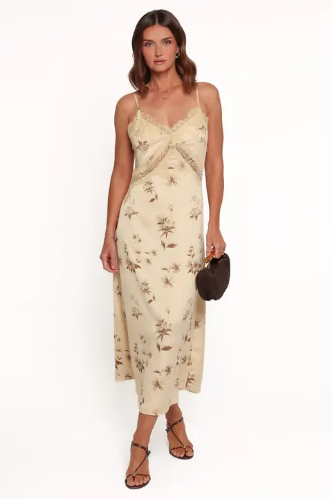 Vestido Longo Capaldi Sand Floral