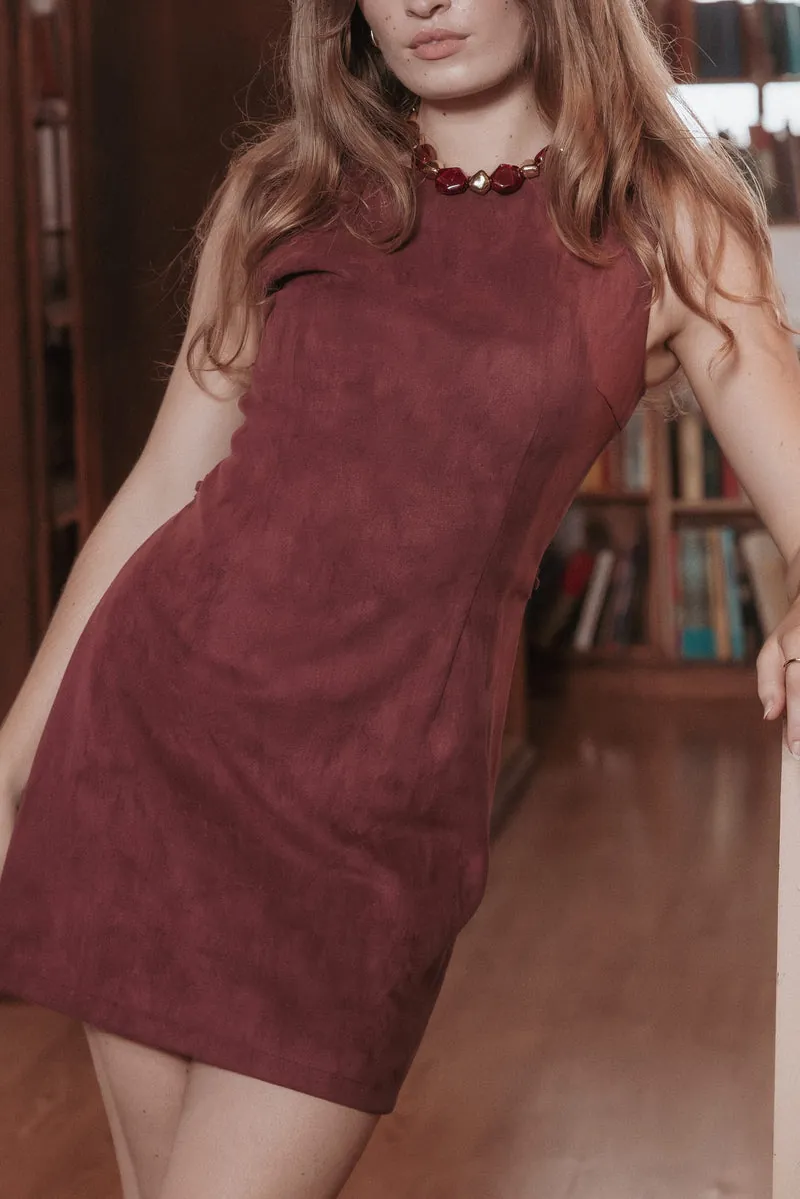 Vestido Curto Sharna Bordô - foto 1