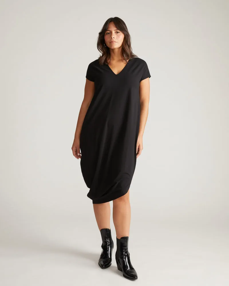 Vestido Iconic Geneva V-Neck Preto - foto 1