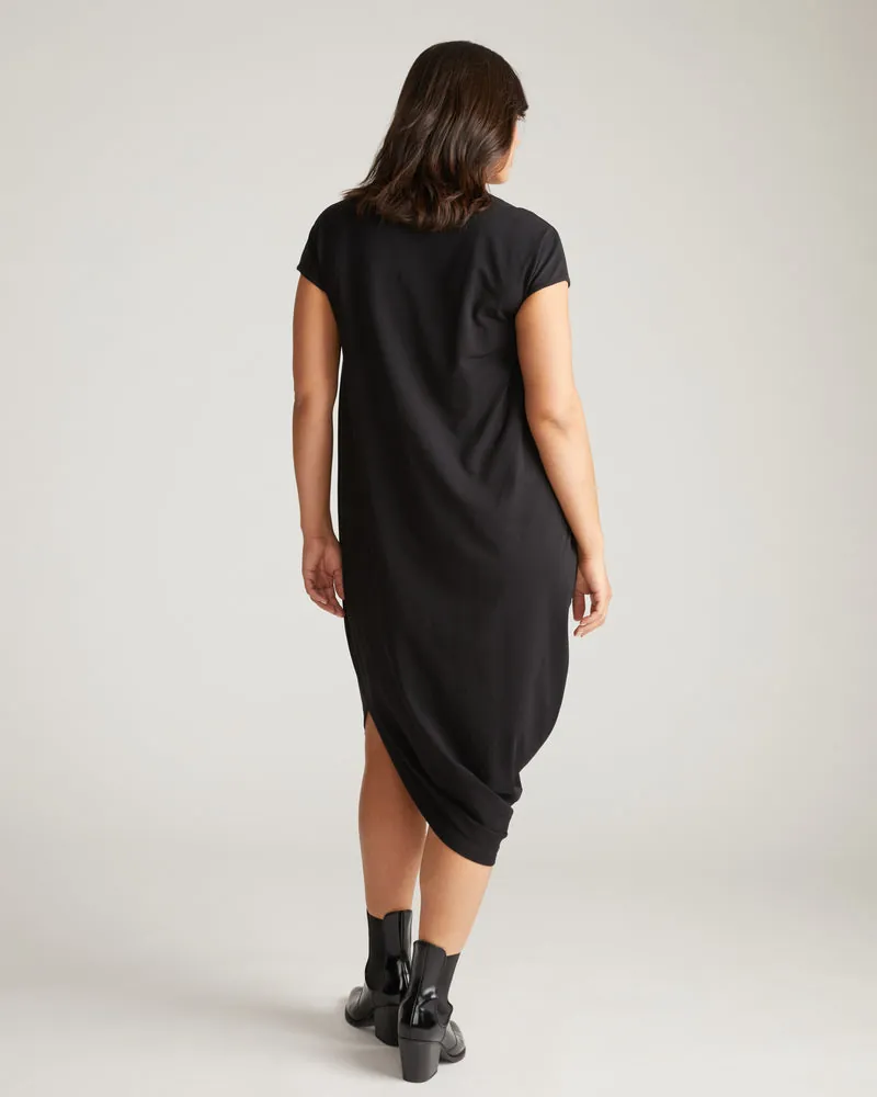 Vestido Iconic Geneva V-Neck Preto - foto 3