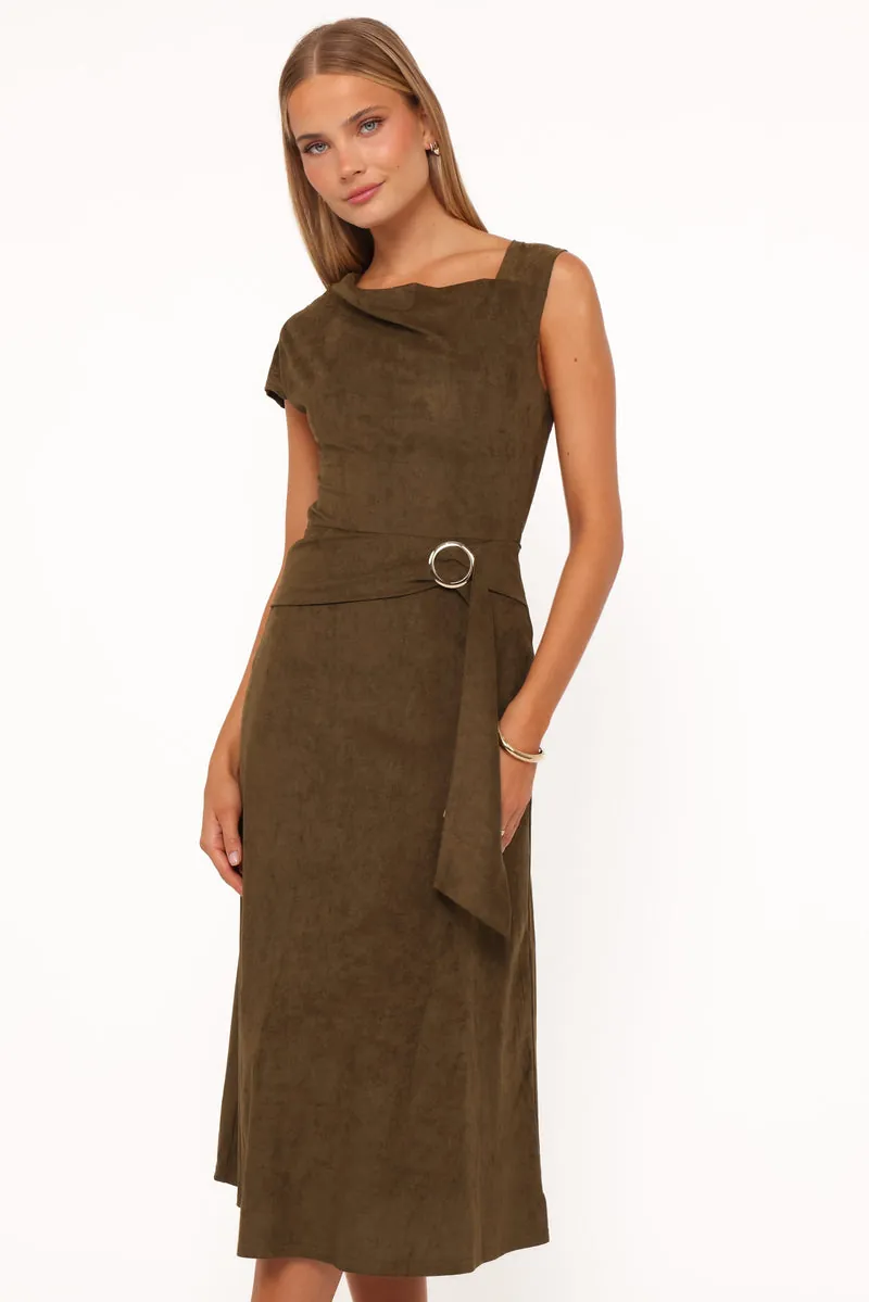 Vestido Longo Lovlin Verde-Oliva - foto 2