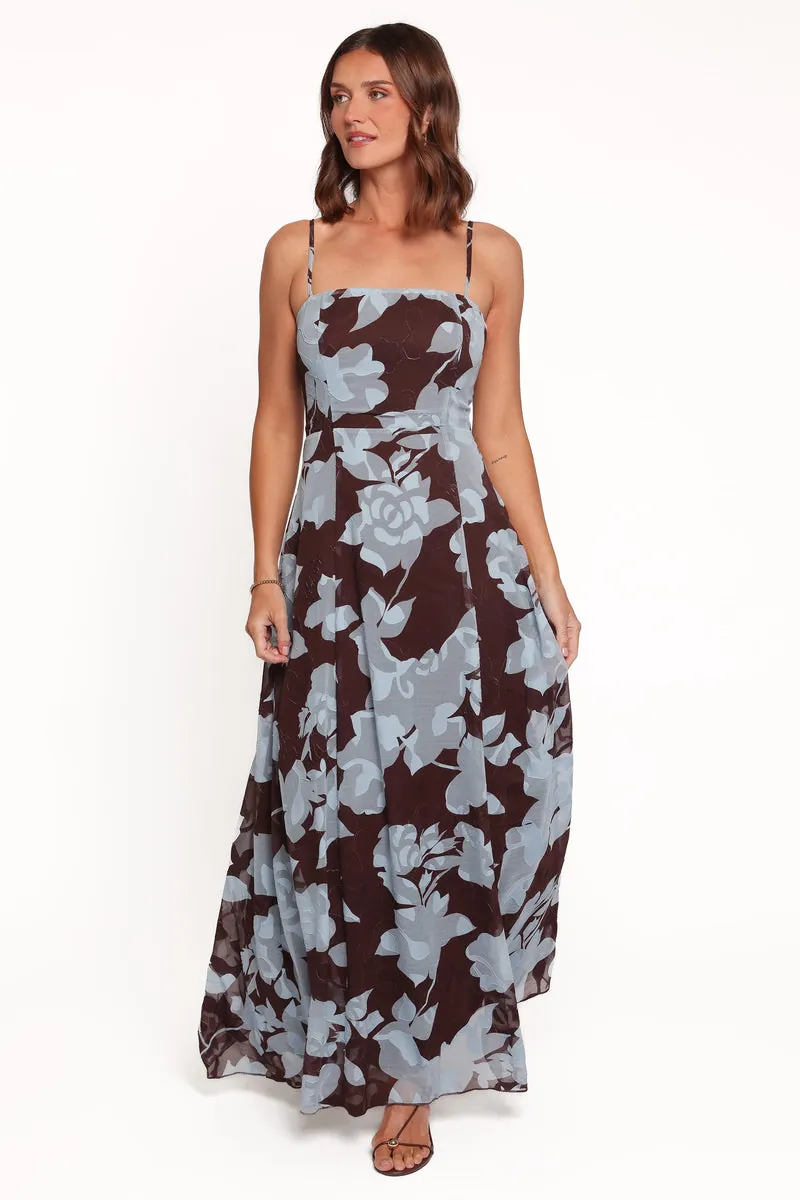 Vestido Longo Nadeline Floral Burnout - foto 2