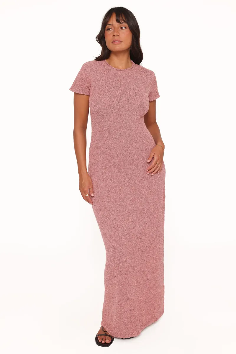 Vestido Longo Tricô Lowell Brick Vermelho - foto 2