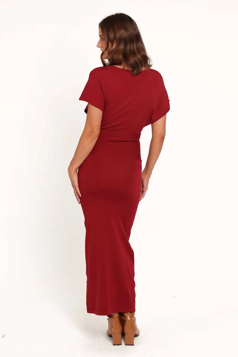Vestido Midi Carlina Bordô - foto 3